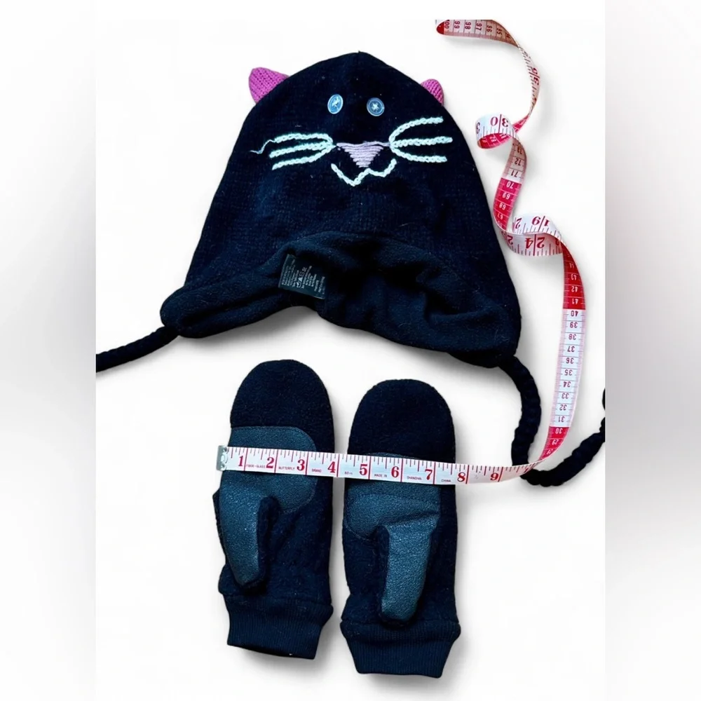 Land’s End Kids Gloves with Kitty Hat